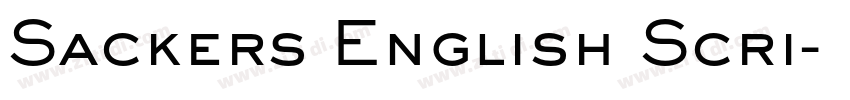 Sackers English Scri字体转换